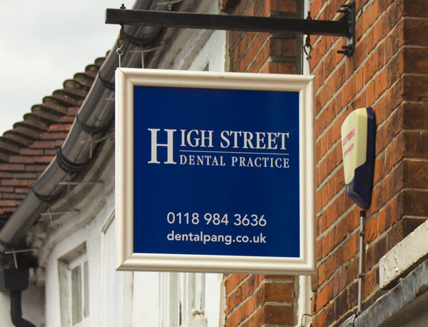 Sign outside of the surgery